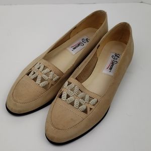 LJ Simone Tan Suede Flats